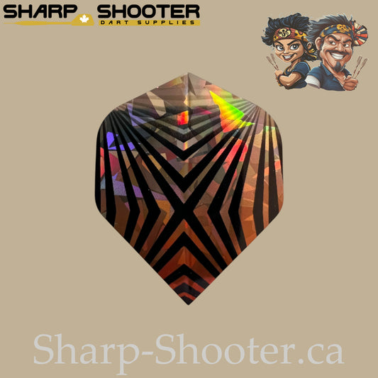 Roar – Laser Standard Dart Flights 3-Pack (PVC, 75 Micron)
