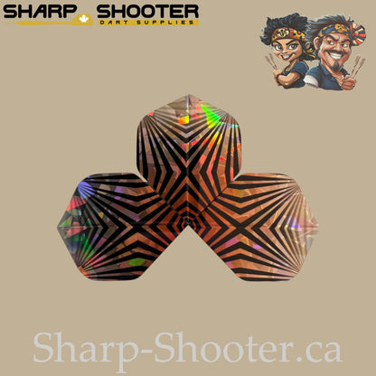 Roar – Laser Standard Dart Flights 3-Pack (PVC, 75 Micron)
