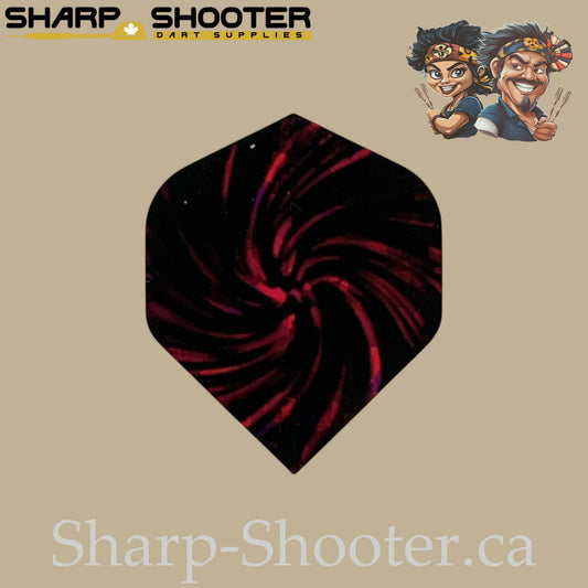 Nightfire – Laser Standard Dart Flights 3-Pack (PVC, 75 Micron)