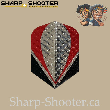 Ignition Series Dart Flights – Laser Cut – Slim Shape – 75 Micron – 3 Pack