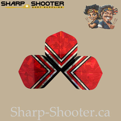 Vector Series – Laser Standard Dart Flights 3-Pack (PVC, 75 Micron)