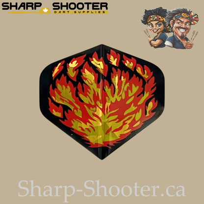 Solar Surge – PVC Laser Standard Dart Flights 3 Pack