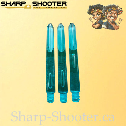Neon – DS25 – Plastic Dart Shafts – 35mm / 41mm / 48mm – Translucent Neon – 3 Pack