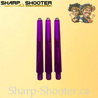 Neon – DS25 – Plastic Dart Shafts – 35mm / 41mm / 48mm – Translucent Neon – 3 Pack