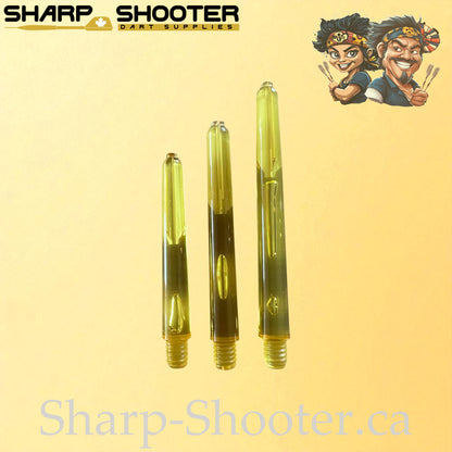 Neon – DS25 – Plastic Dart Shafts – 35mm / 41mm / 48mm – Translucent Neon – 3 Pack