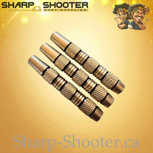 Nightforge – Nickel-Silver Alloy Dart Barrel Copper/Black – 3 Pack