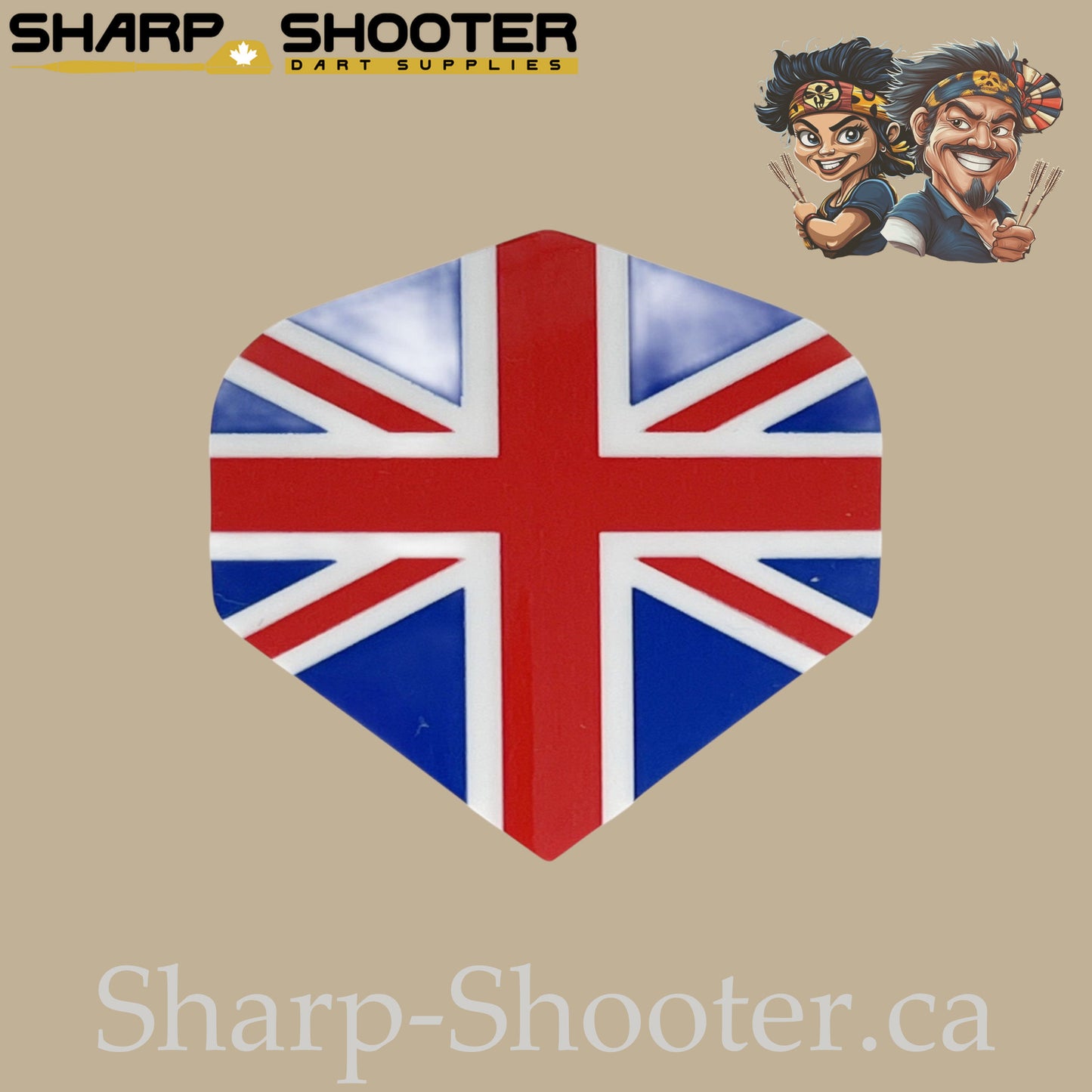 Nations Flag Dart Flights – PET – Standard Shape – 75 Micron – 3 Pack