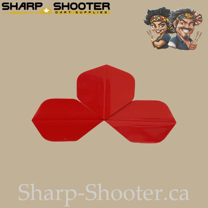 Solid Colored Dart Flights – PVC – Standard Shape – 75 Micron – 3 Pack