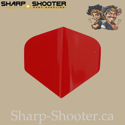 Solid Colored Dart Flights – PVC – Standard Shape – 75 Micron – 3 Pack