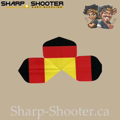 Nations Flag Dart Flights – PET – Standard Shape – 75 Micron – 3 Pack
