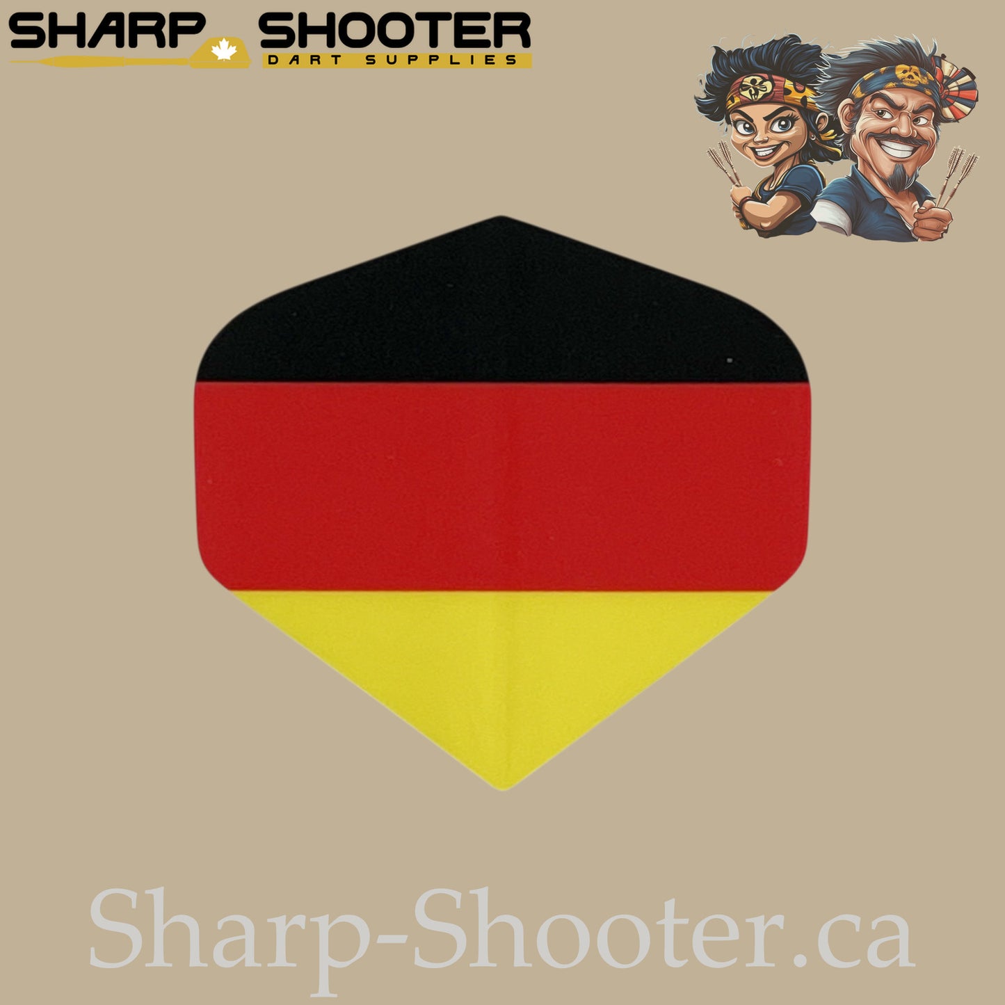 Nations Flag Dart Flights – PET – Standard Shape – 75 Micron – 3 Pack