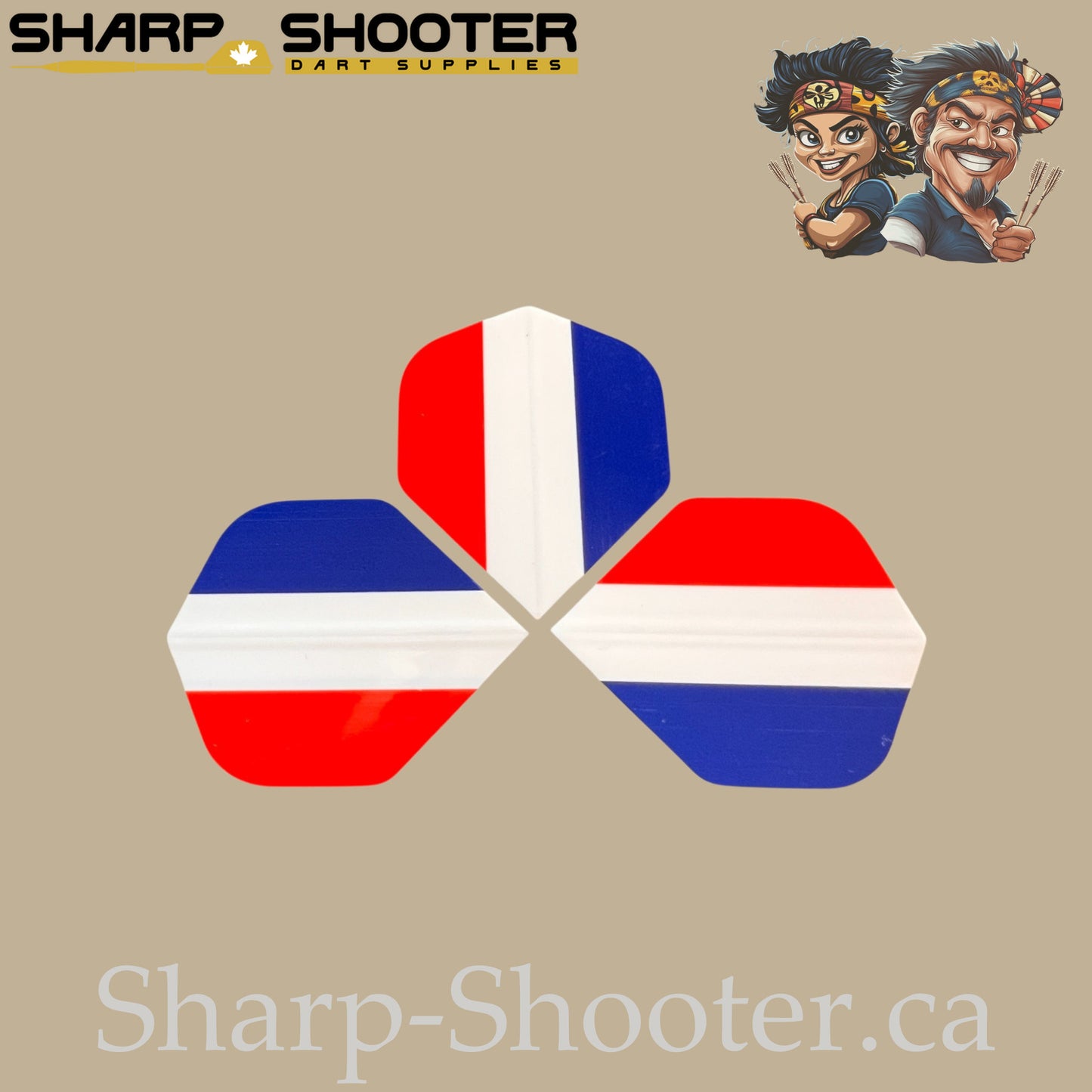Nations Flag Dart Flights – PET – Standard Shape – 75 Micron – 3 Pack