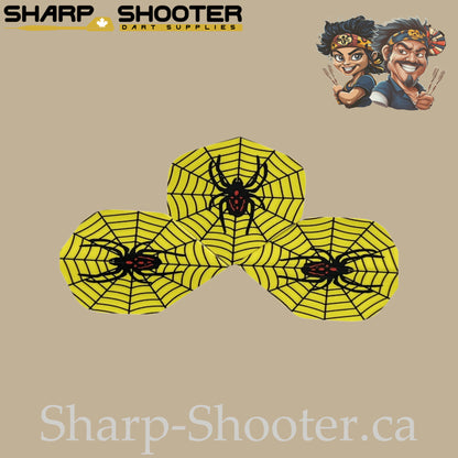 Spider Net Dart Flights – PET & Laser – Standard Shape – 75 Micron – 3 Pack