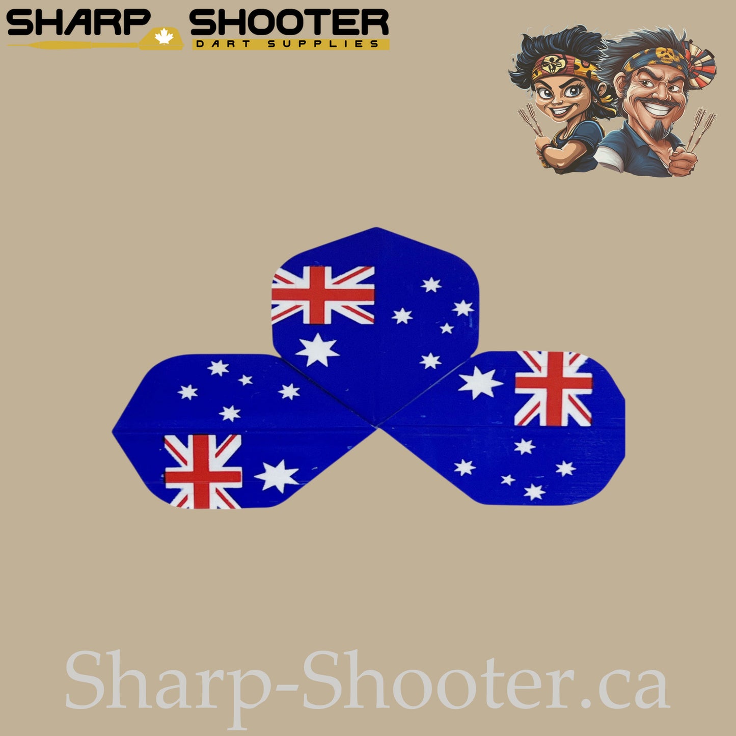 Nations Flag Dart Flights – PET – Standard Shape – 75 Micron – 3 Pack