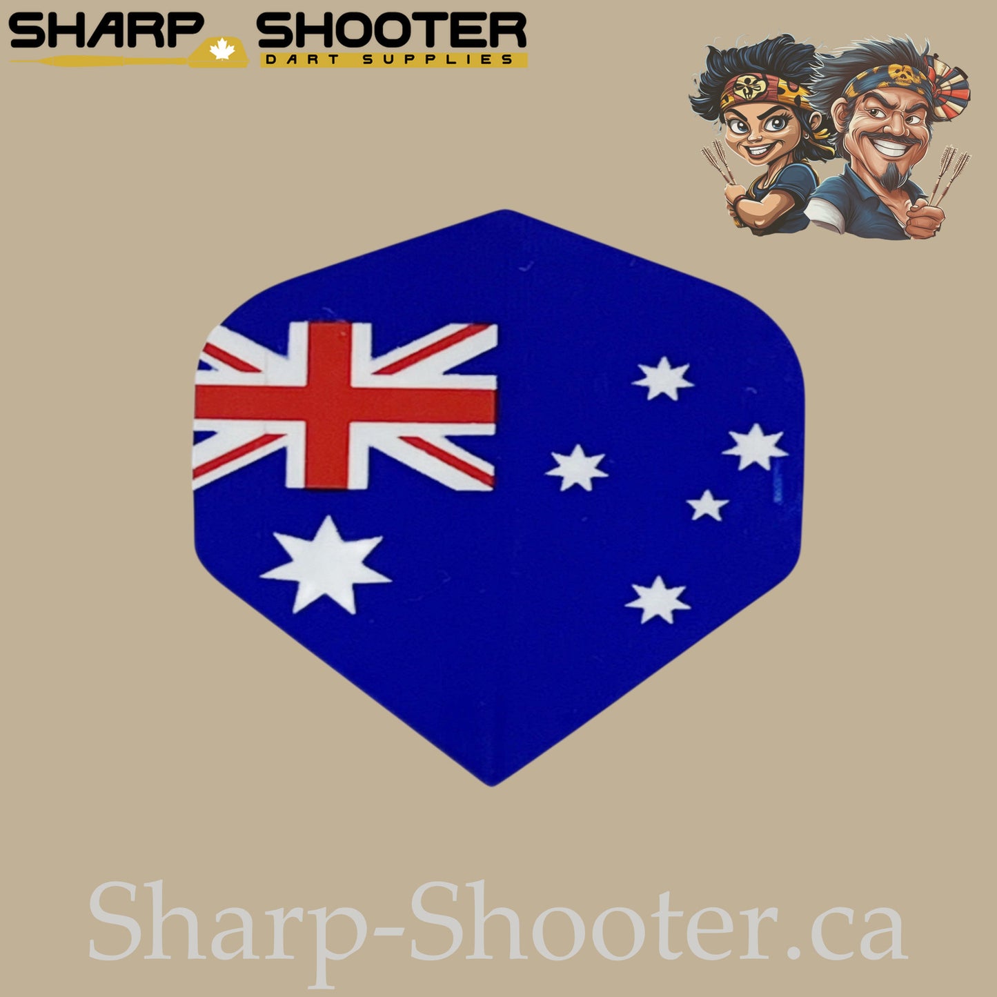 Nations Flag Dart Flights – PET – Standard Shape – 75 Micron – 3 Pack