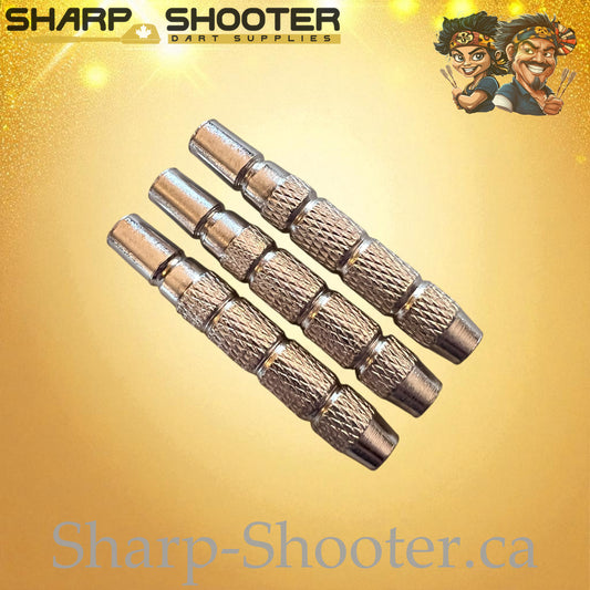 Pinpoint – Nickel-Silver Alloy Dart Barrel Silver – 3 Pack