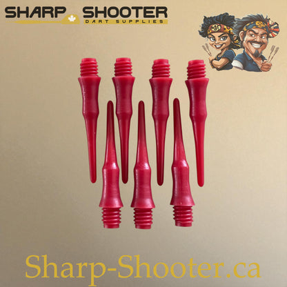 Plastic Dart Tips DP05 Slim Shape 22mm Red – Pack of 50 – Sharp-Shooter