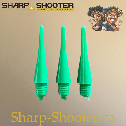 Plastic Dart Tips DP06 – Green Regular Shape 22mm (50 Pack)