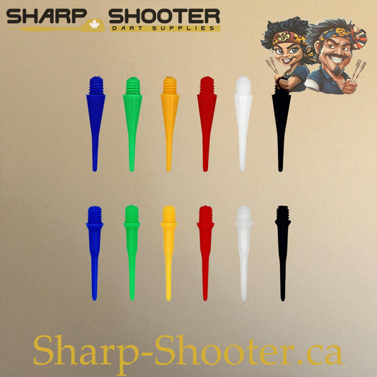 Plastic Dart Tips DP06 – Regular Shape Nylon 22mm (25 & 50 Packs)