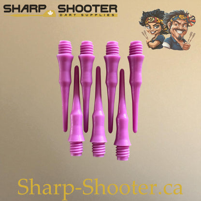 Plastic Dart Tips DP07 – Nylon Square Shape 22mm Purple – 50 Pack