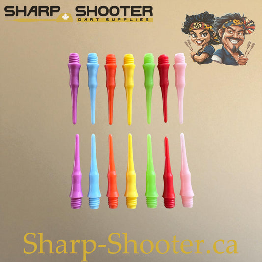 Plastic Dart Tips DP07 – Nylon Square Shape 22mm Multi Color – 25/50 Pack