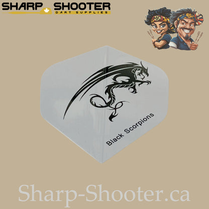 Dragon Dart Flights – PVC – Standard Shape – 75 Micron – 3 Pack