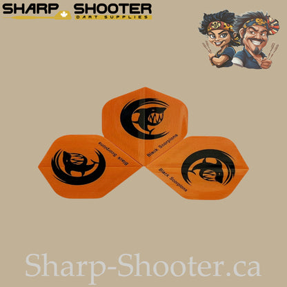 Shark Dart Flights – PVC – Standard Shape – 3 Pack