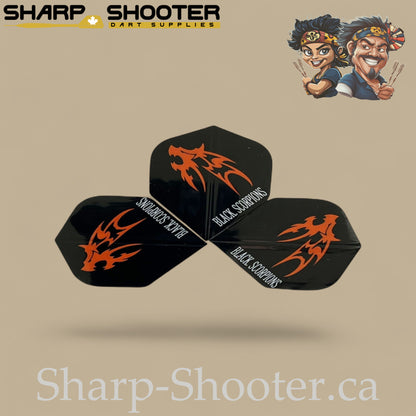 Wolf Dart Flights – PVC – Standard Shape – 75 Micron – 3 Pack