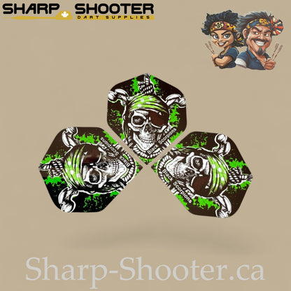 Pirate’s Curse – PVC Dart Flights – Standard Shape – 3 Pack