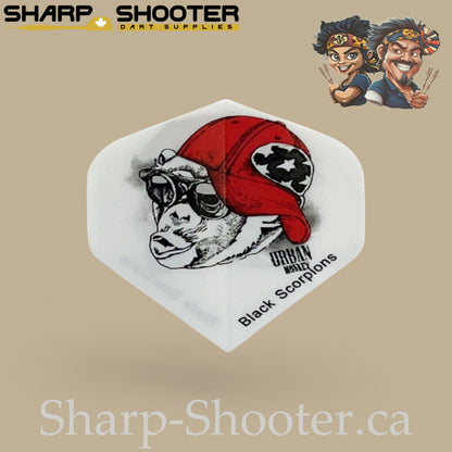 Monkey Mayhem – PVC Dart Flights – Standard Shape – 3 Pack