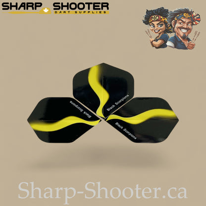 Smoke Trail Dart Flights – PVC – Standard Shape – 75 Micron – 3 Pack