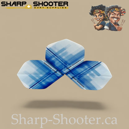 Crossline Dart Flights – PET – Standard Shape – 75 Micron – 3 Pack