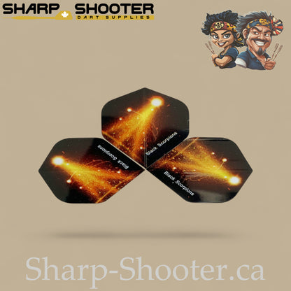 Galaxy Dart Flights – PVC – Standard Shape – 75 Micron – 3 Pack