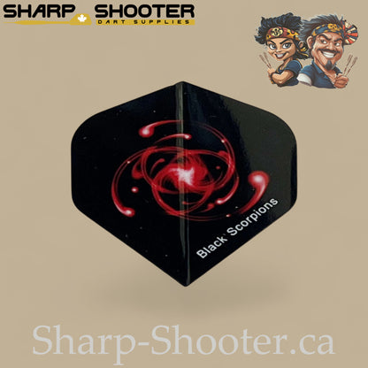 Atom Dart Flights – PVC – Standard Shape – 75 Micron – 3 Pack