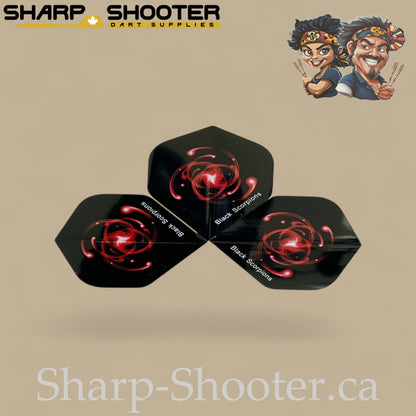 Atom Dart Flights – PVC – Standard Shape – 75 Micron – 3 Pack