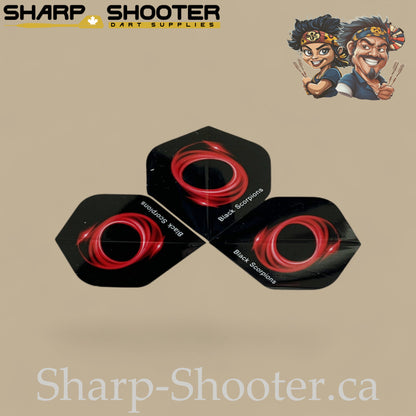 Vortex Dart Flights – PVC – Standard Shape – 75 Micron – 3 Pack