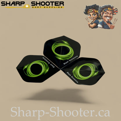 Vortex Dart Flights – PVC – Standard Shape – 75 Micron – 3 Pack