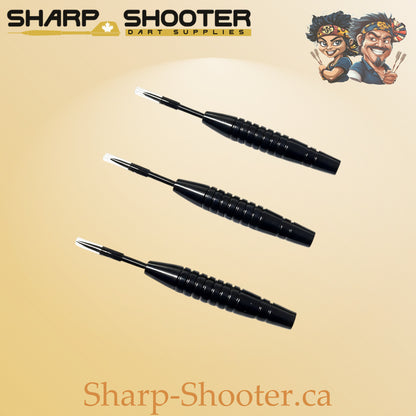 Shadow Drift, black iron dart barrel, 20g, ring grip design