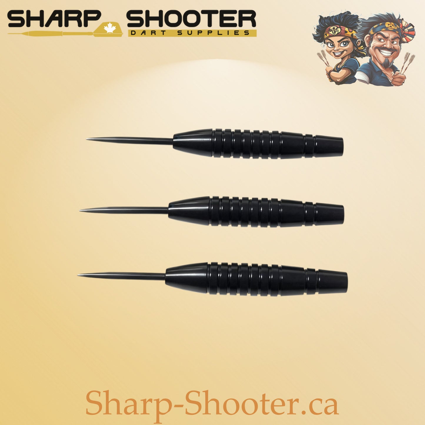 Shadow Drift, black iron dart barrel, 20g, ring grip design