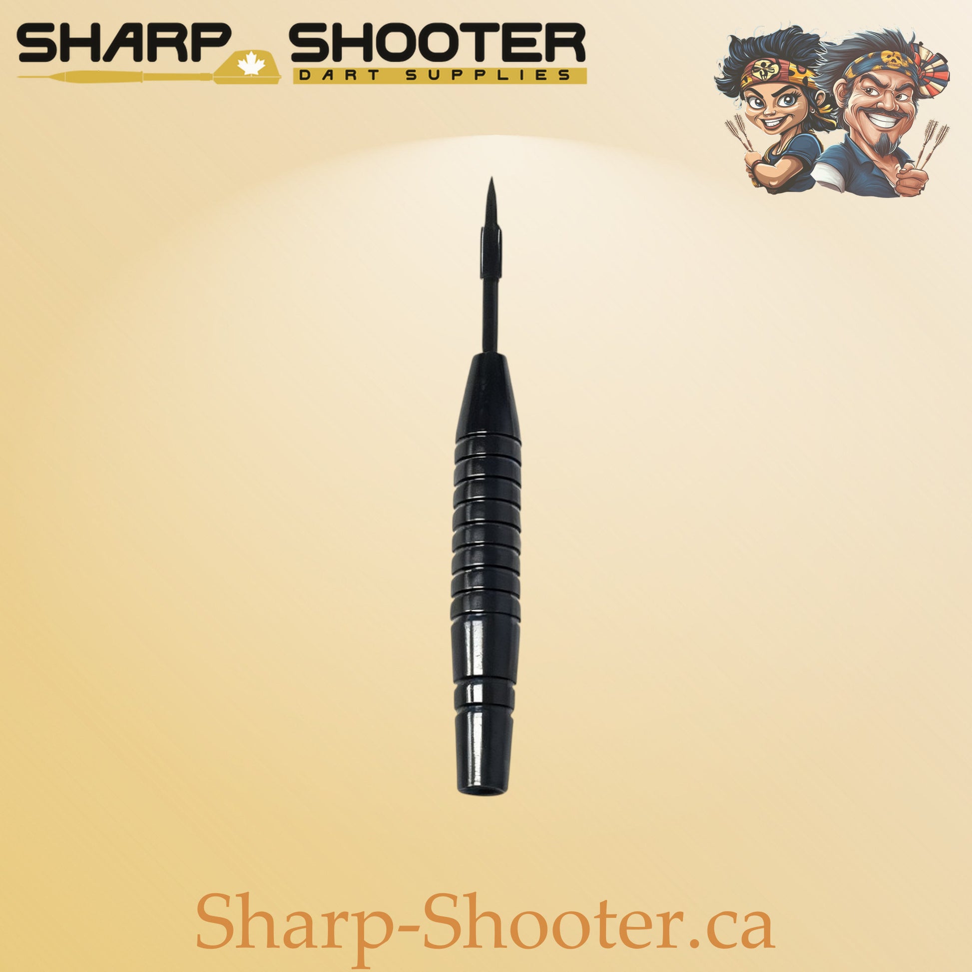 Shadow Drift, black iron dart barrel, 20g, ring grip design