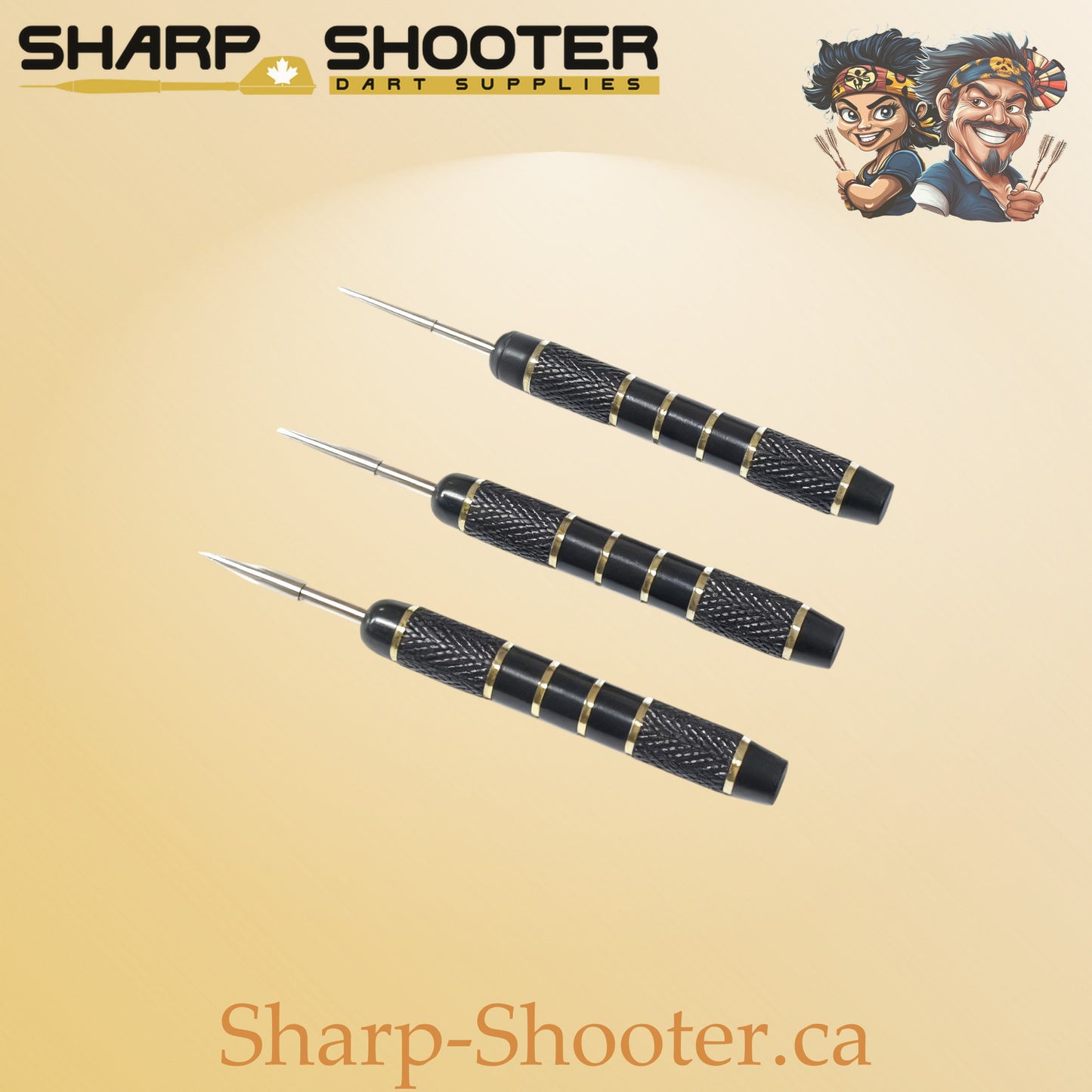 Silencer Noir - copper-black one-piece dart barrel