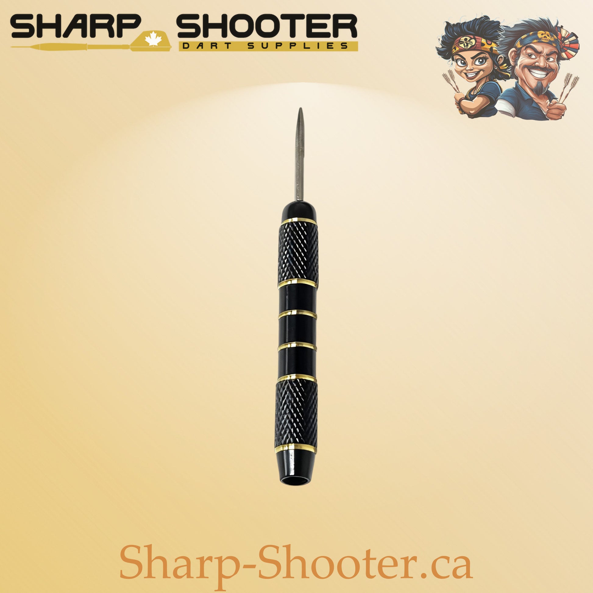 Silencer Noir - copper-black one-piece dart barrel