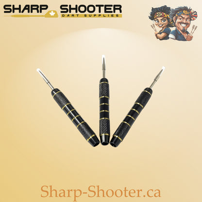 Silencer Noir - copper-black one-piece dart barrel