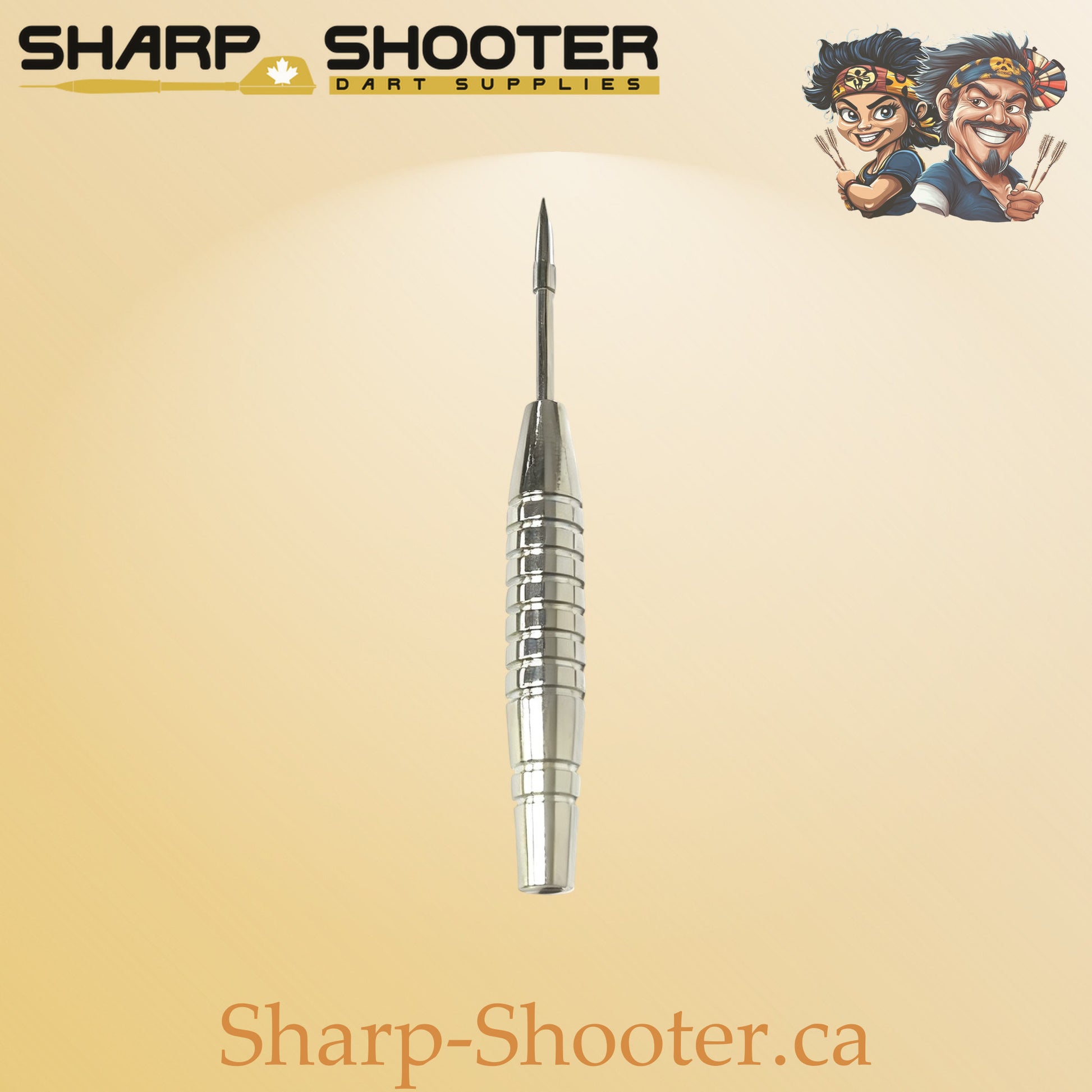 Silver Drift, silver iron dart barrel, 20g, ring grip design