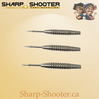 Silver Drift, silver iron dart barrel, 20g, ring grip design