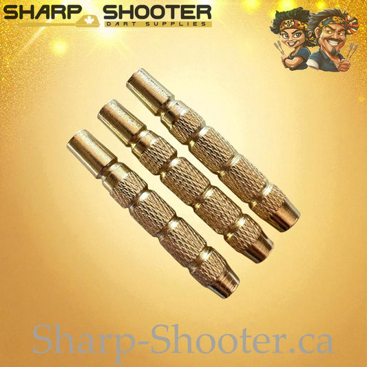 Solaris – Nickel-Silver Alloy Dart Barrel Gold – 3 Pack