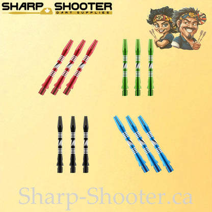 Solitaire – DS17 – Aluminum Dart Shaft – 41mm – Cut Grip – 3 Pack