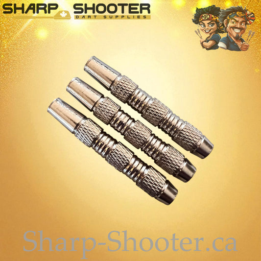 Spearhead – Nickel-Silver Alloy Dart Barrel Silver – 3 Pack