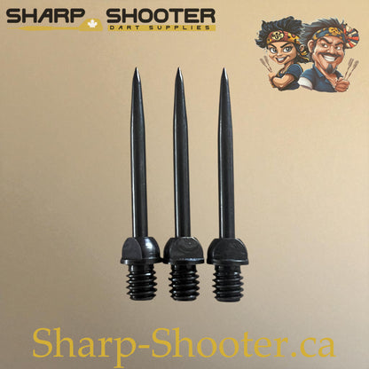 DP12 Steel Dart Tips 29mm 1.7g Black/Black – 3 Pack from Sharp Shooter