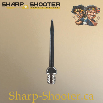 DP12 Steel Dart Tip – Silver/Black – 29 mm – 1.7 g – 3 Pack – Sharp Shooter